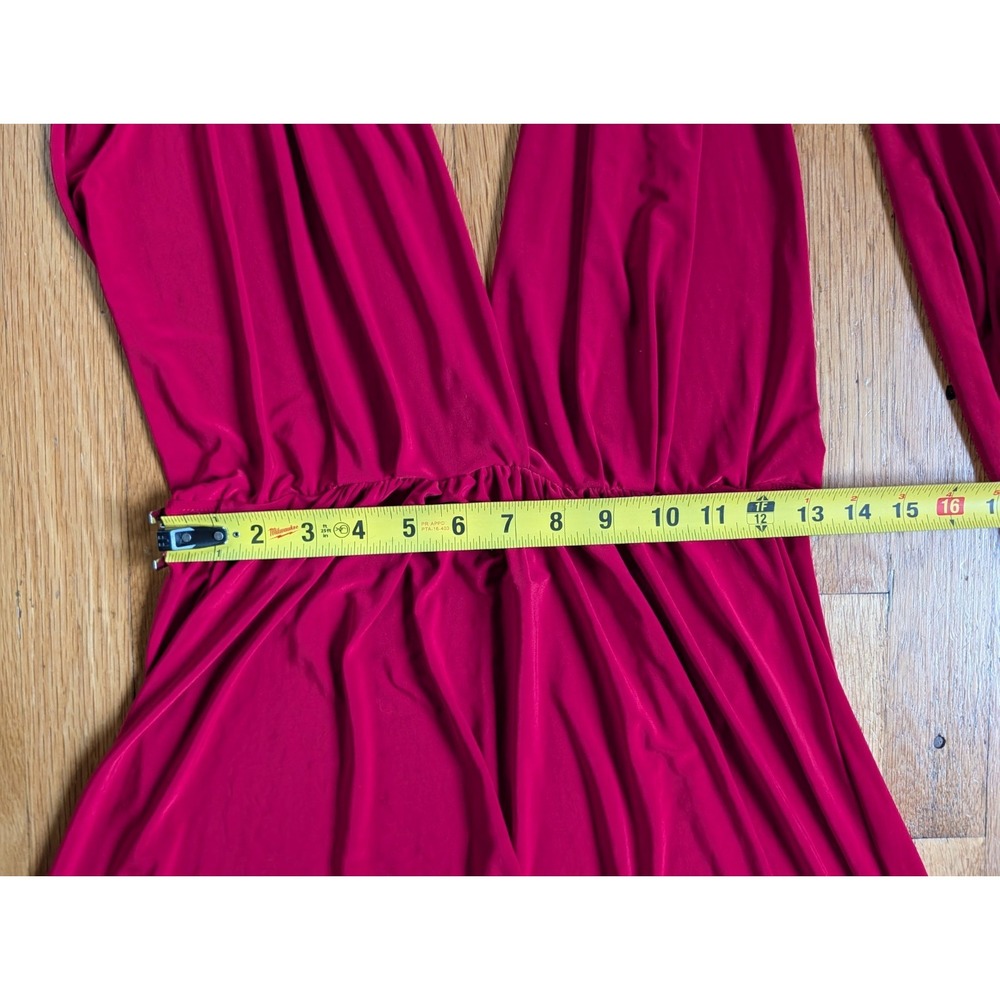 Vintage Red Infinity Dress Convertible Transformer Maxi Multi Way Bridesmaid - Picture 16 of 16